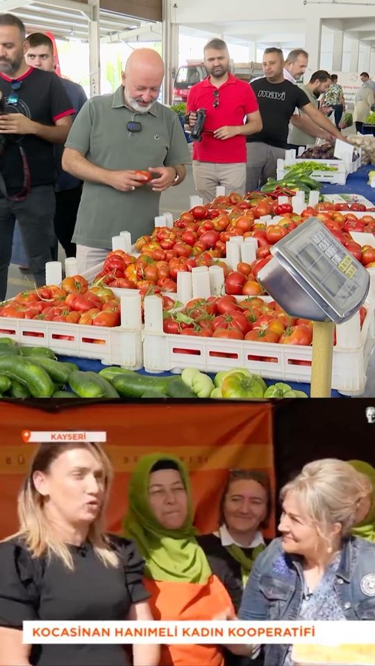 Kayseri'de Hanımeli Kadın Girişimi, organik tarımı televizyon ekranlarına taşıdı.