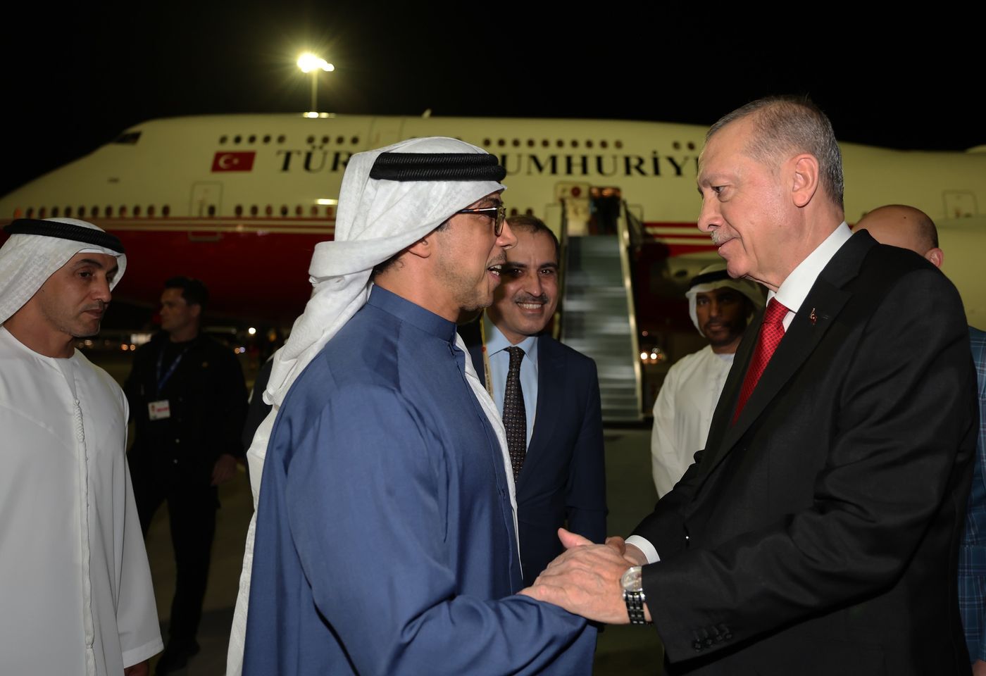 Cumhurbaşkanı Erdoğan, Dünya İklim Eylemi Zirvesi'ne katılmak üzere Dubai'ye gitti.