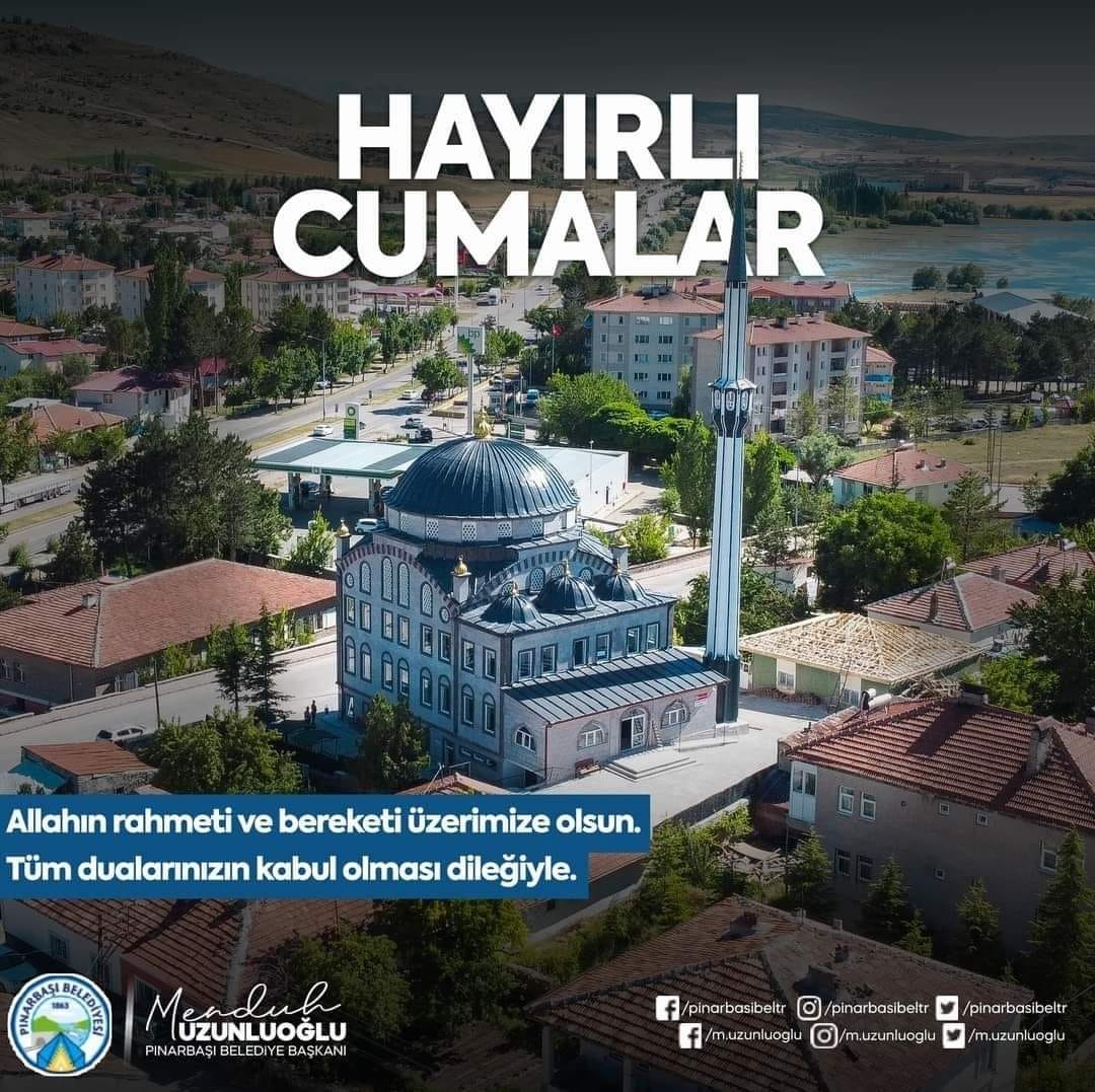 Pınarbaşı Belediyesi Vatandaşlara Hayırlı Cumalar Diledi