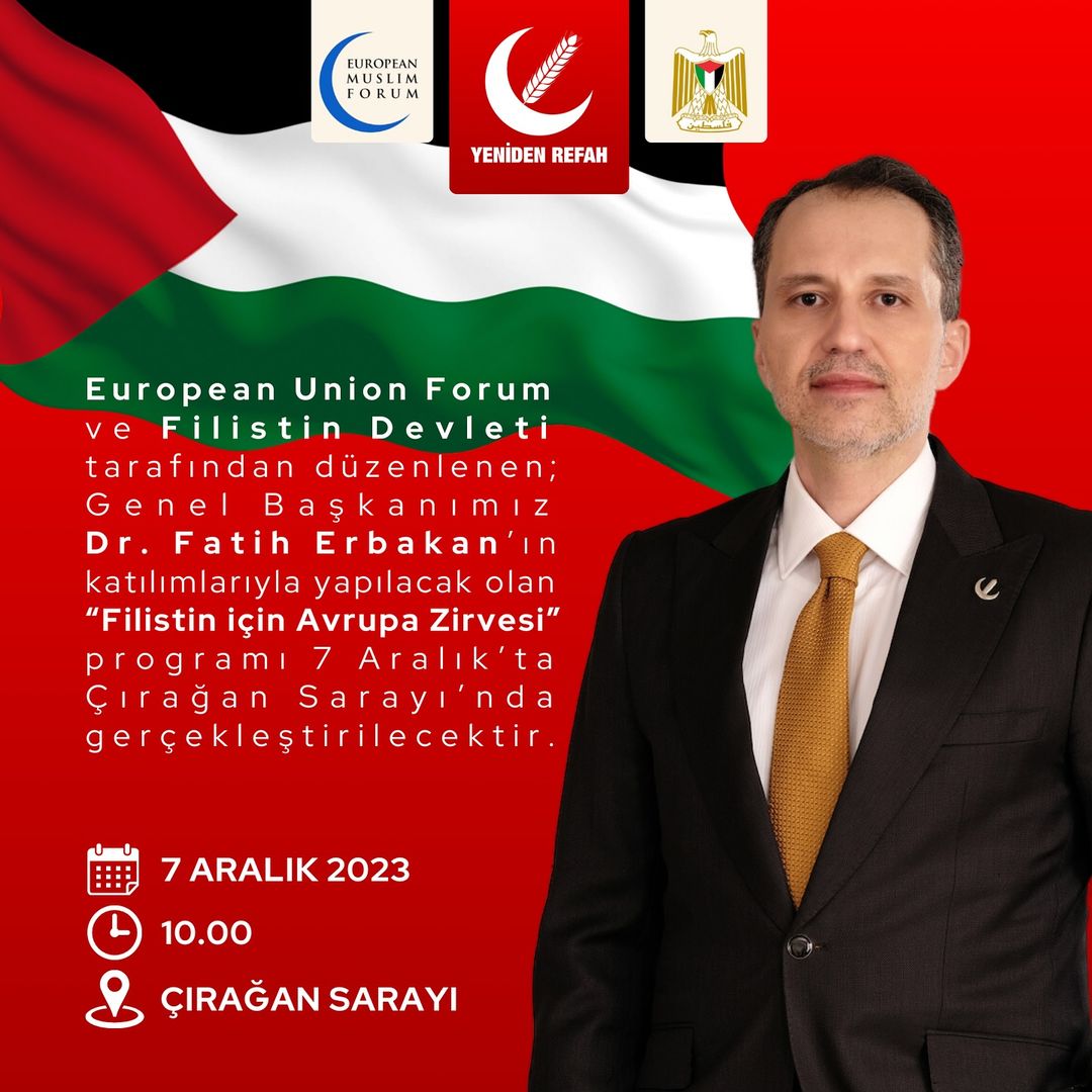 Yeniden Refah Partisi lideri Dr. Fatih Erbakan, 