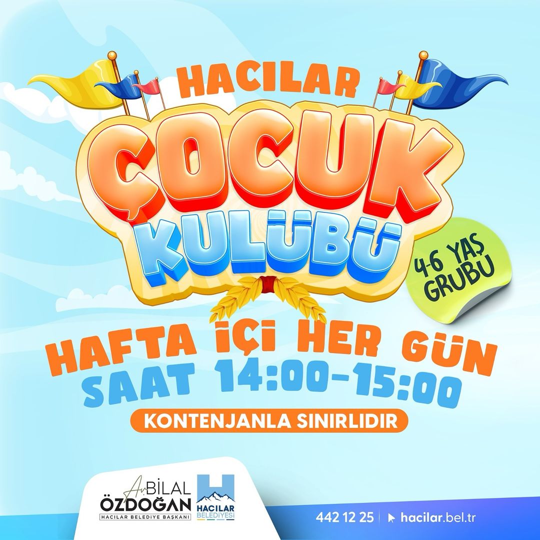 Hacılar Belediyesi, çocukların sosyal gelişimine katkı sağlamak için 