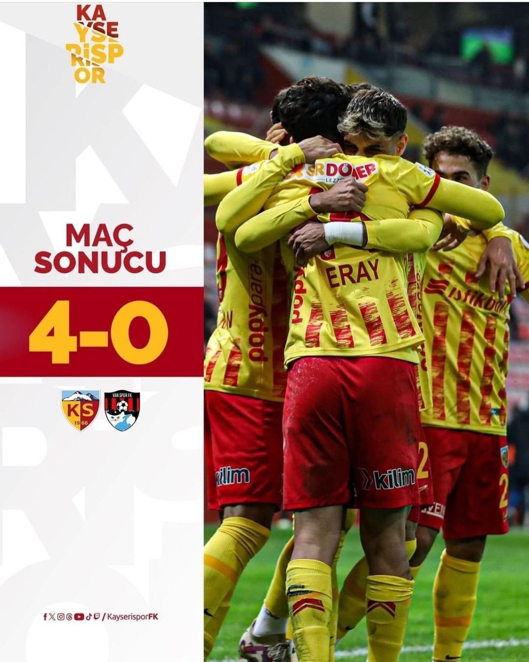 Kayserispor, Ziraat Türkiye Kupası'nda zaferle dönüyor!