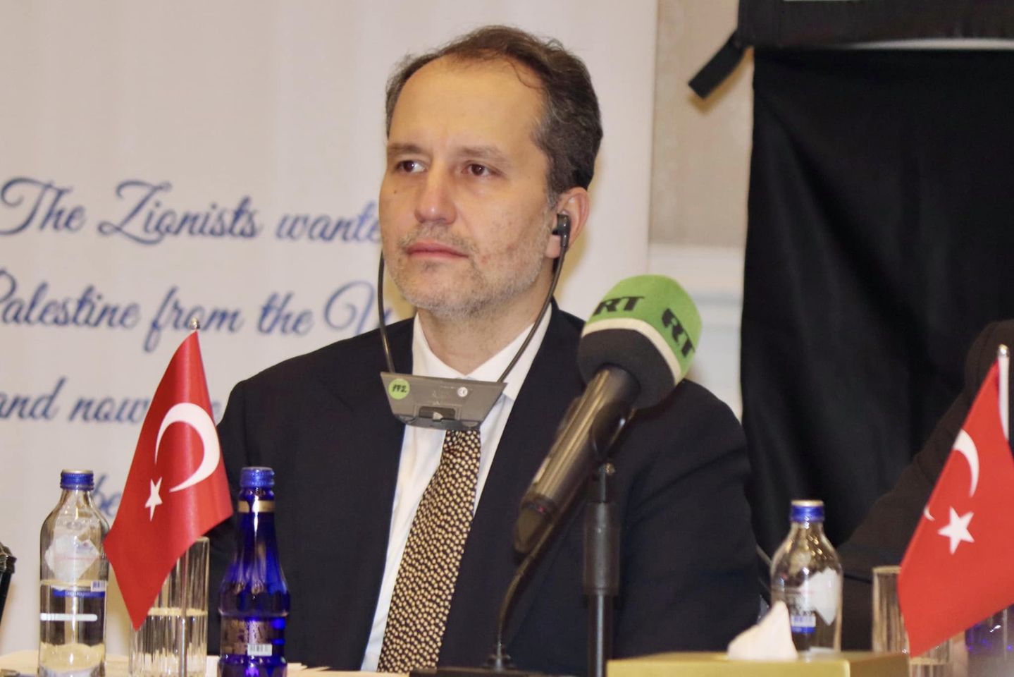 Yeniden Refah Partisi Lideri Çırağan Sarayı'nda Filistin Meselesini Gündeme Taşıdı