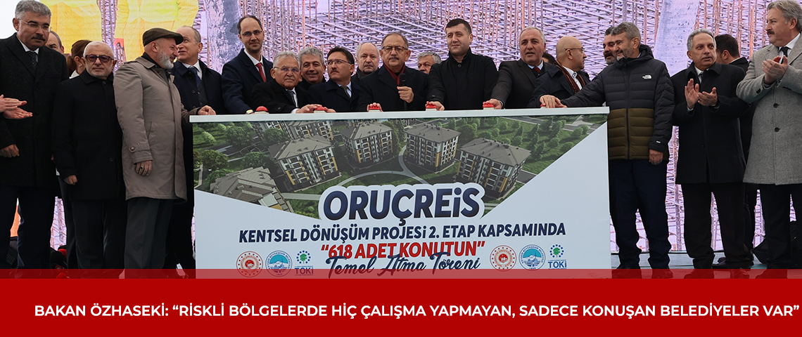 Çevre, Şehircilik ve İklim Değişikliği Bakanı, Belediyelerin Algı Oluşturduğunu İfade Etti