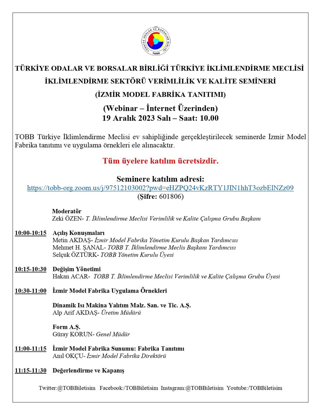 Kayseri'de İklimlendirme Sektörüne Yönelik Eğitici Webinar! İşte Detaylar...