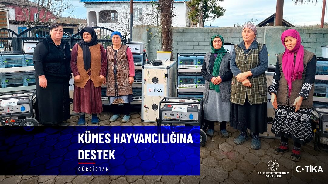TİKA, Gürcistan'da Ahıska Türkleri ve yerli ailelere tavukçuluk desteği sağlıyor.