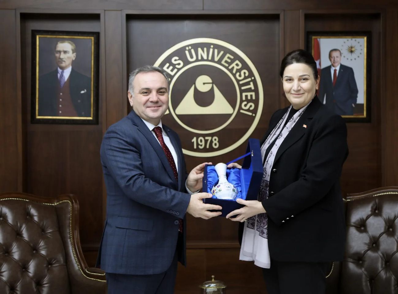 Erciyes Üniversitesi ve Çevre Bakanlığı iş birliği projeleri için görüş alışverişinde bulundu.