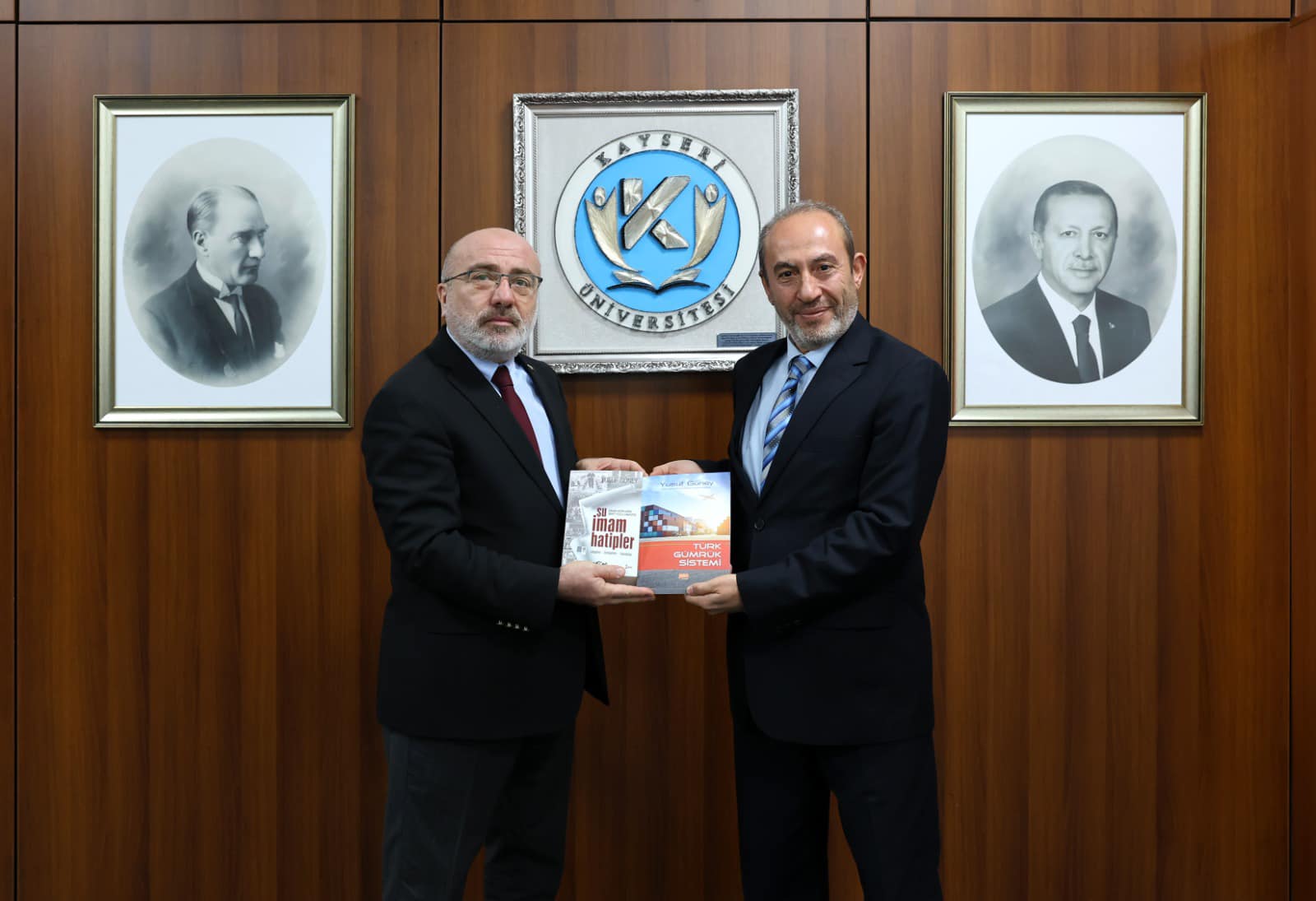 Kayseri Üniversitesi Gümrükler Muhafaza Emekli Genel Müdürü Yusuf Güney'i ağırladı
