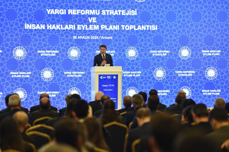Bakan Tunç, Yargı Reformu ve İnsan Hakları Eylem Planı Toplantısında reform sürecini kararlılıkla sürdüreceklerini söyledi.