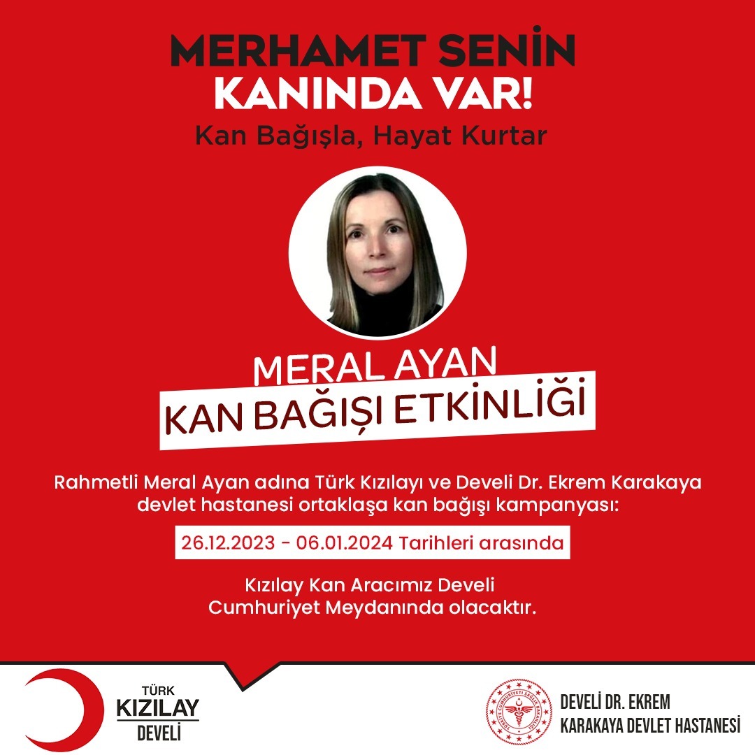 Develi Belediye Başkanı Cabbar'dan Kızılay Kan Bağışı Çağrısı