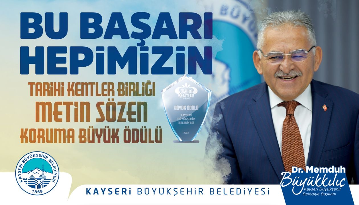 Kayseri Büyükşehir Belediyesi, Yenilikçi Hizmetleriyle Ulusal Düzeyde Ödüllendirildi