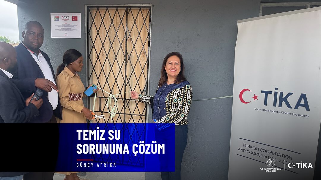 Güney Afrika'da TİKA tarafından güneş enerjisiyle çalışan su arıtma tesisi açıldı