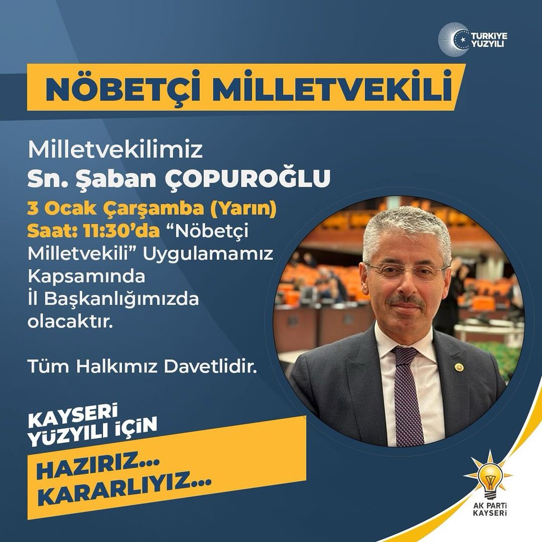 AK Parti Kayseri Milletvekili, 