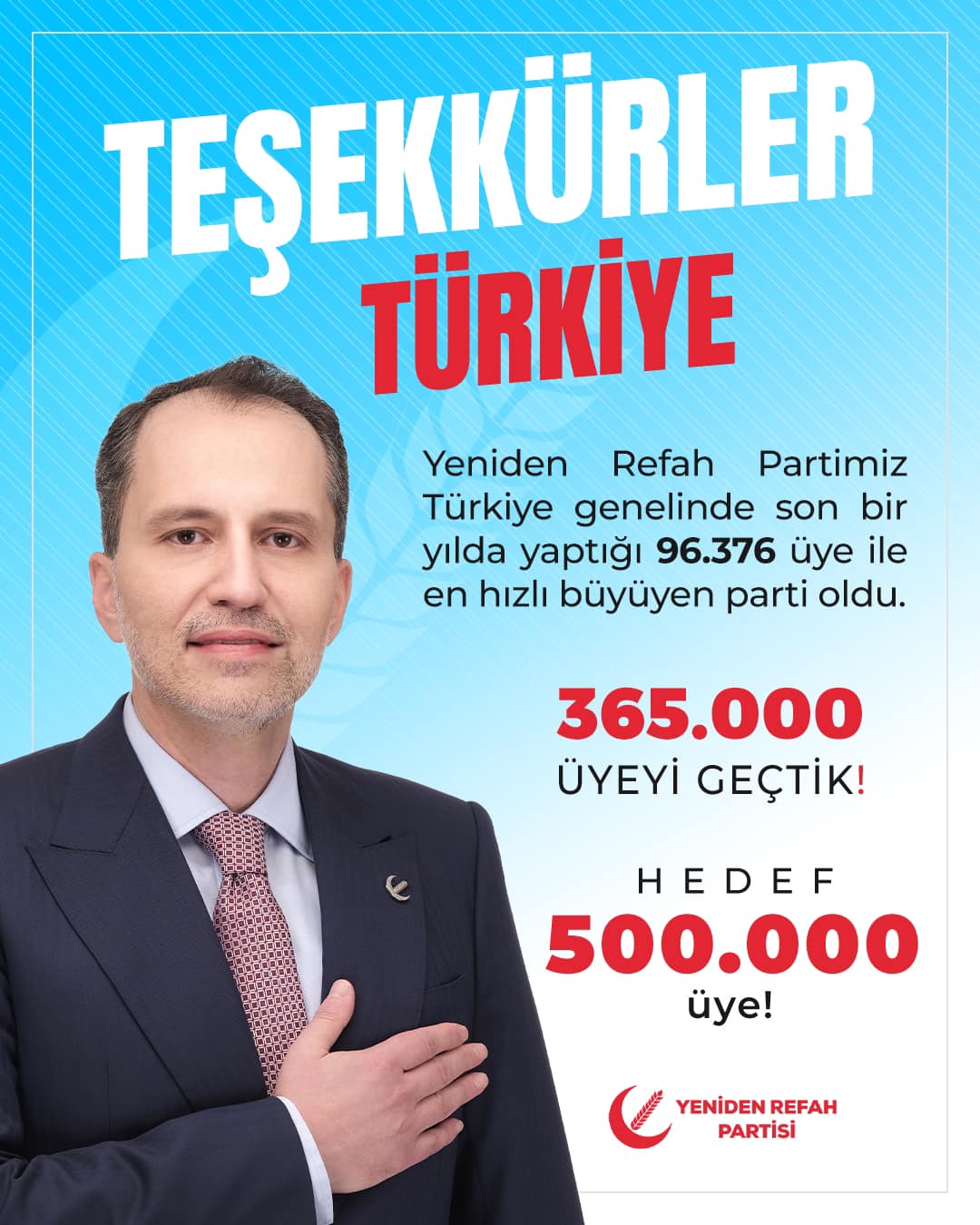 Yeniden Refah Partisi Hızla Büyüyor ve Türkiye Siyasetini Yeniden Şekillendiriyor