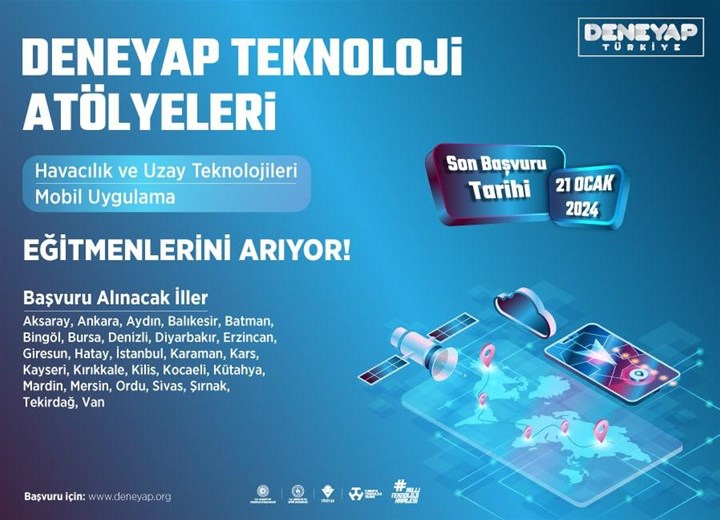 Deneyap Teknoloji Atölyeleri'nde Eğitmen Olmak İçin Başvurular Başladı!