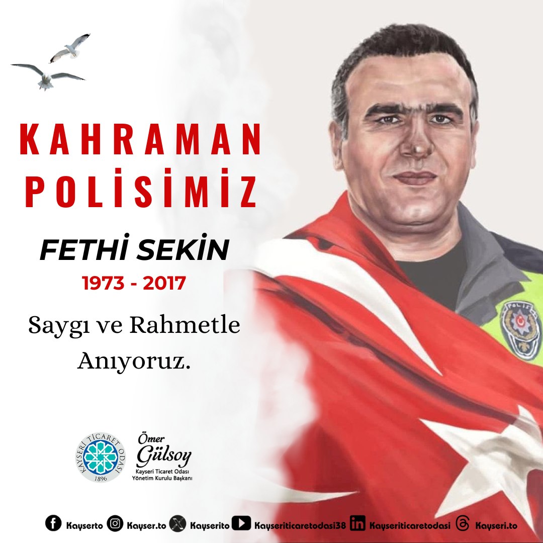 Kayseri Ticaret Odası, Terör Saldırısında Şehit Düşen Fethi Sekin'i Anıyor
