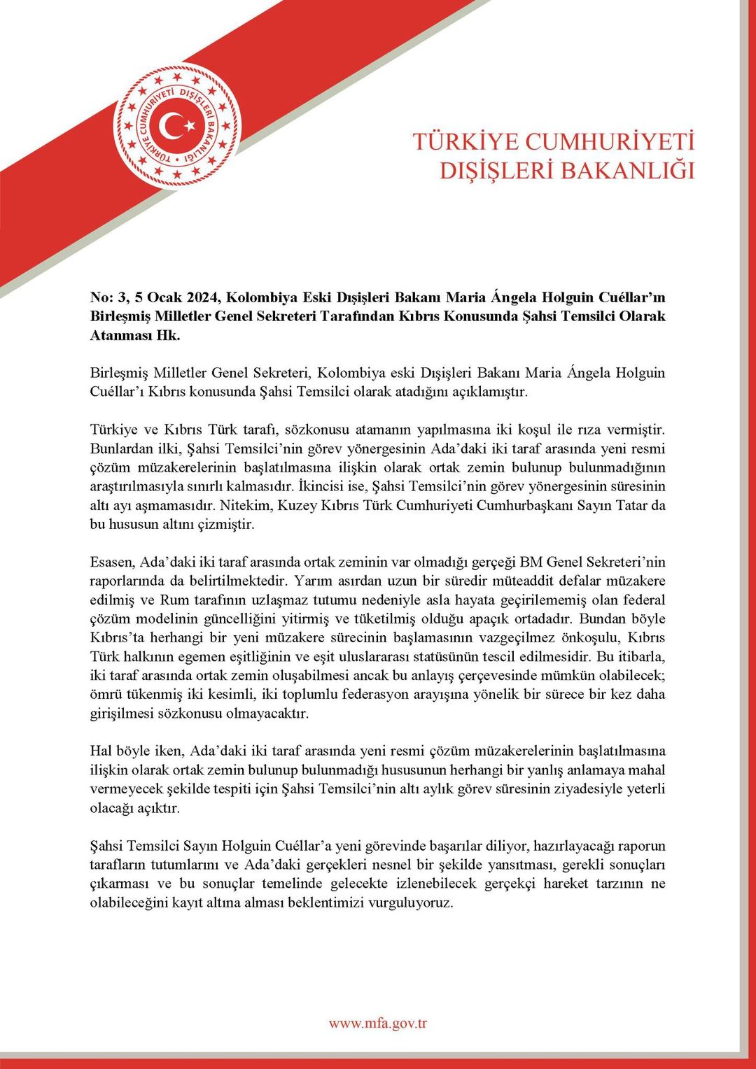 Kıbrıs Barış Süreci İçin BM, Deneyimli Bir Diplomatı Görevlendiriyor
