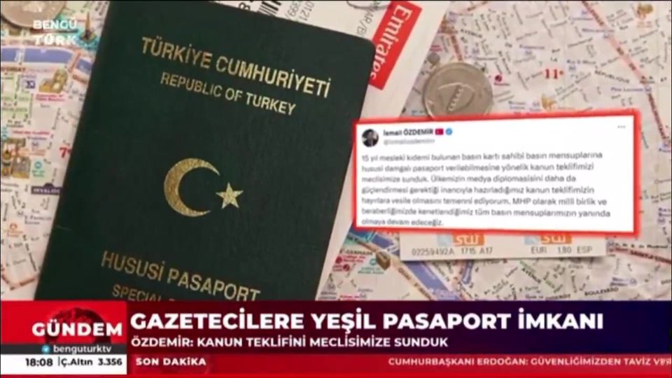 MHP Kayseri İl Başkanlığı, Basın Mensuplarına Özel Damgalı Pasaport Kanun Teklifi Sundu