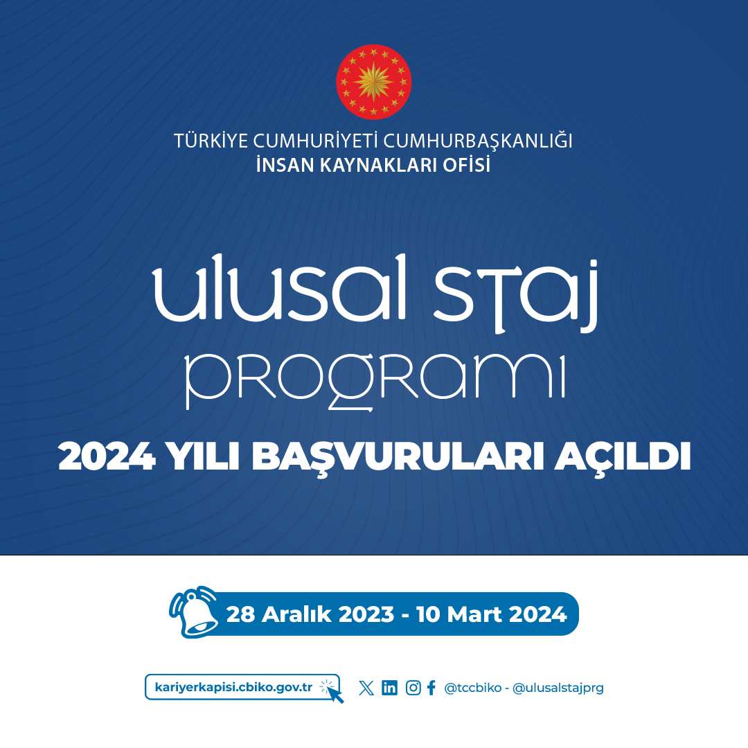 2024 Ulusal Staj Programı Başvuruları Devam Ediyor: Senin İçin Seferberiz!