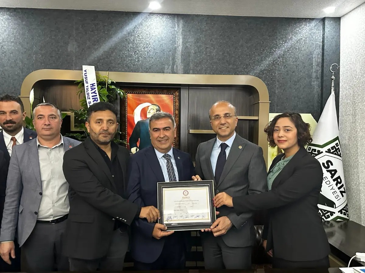 Kayseri'nin Sarız ilçesinde Yeni Belediye Başkanı Göreve Başladı