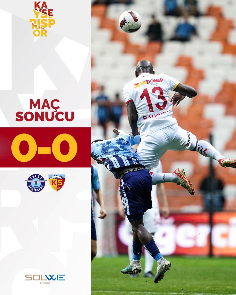 MHP Milletvekili Baki Ersoy, Kayserispor ve Adanademirspor'un Beraberliklerinden Memnun