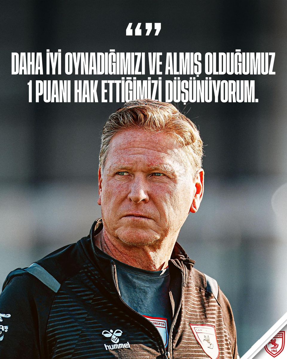 Samsunspor Teknik Direktörü Markus Gisdol, Beşiktaş maçı sonrasında takımın performansını değerlendirdi.