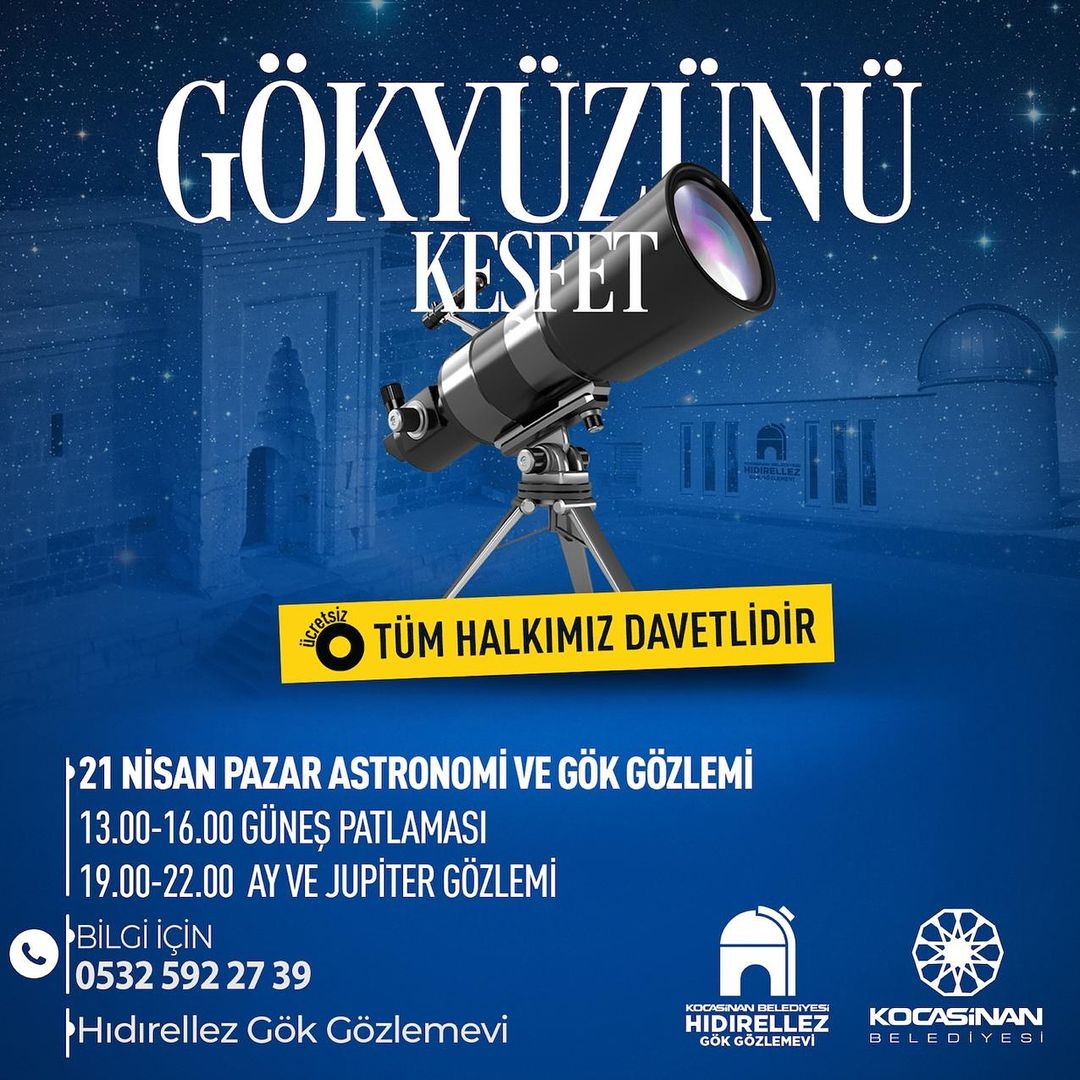Astronomi severlere gözlem fırsatı! Güneş patlamaları da dahil!