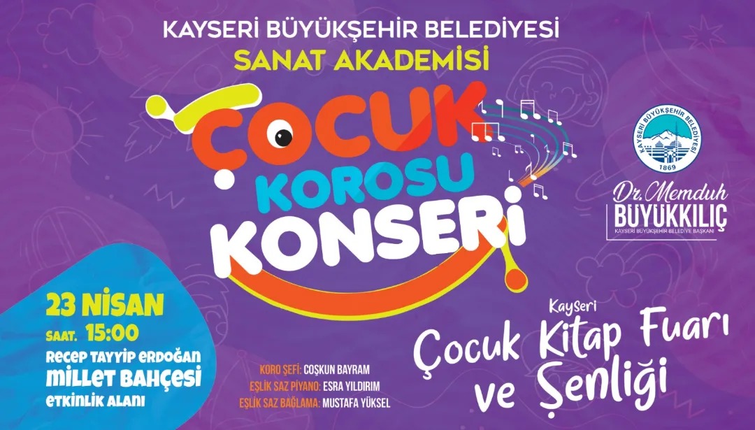 Kayseri'de 23 Nisan için özel konser!