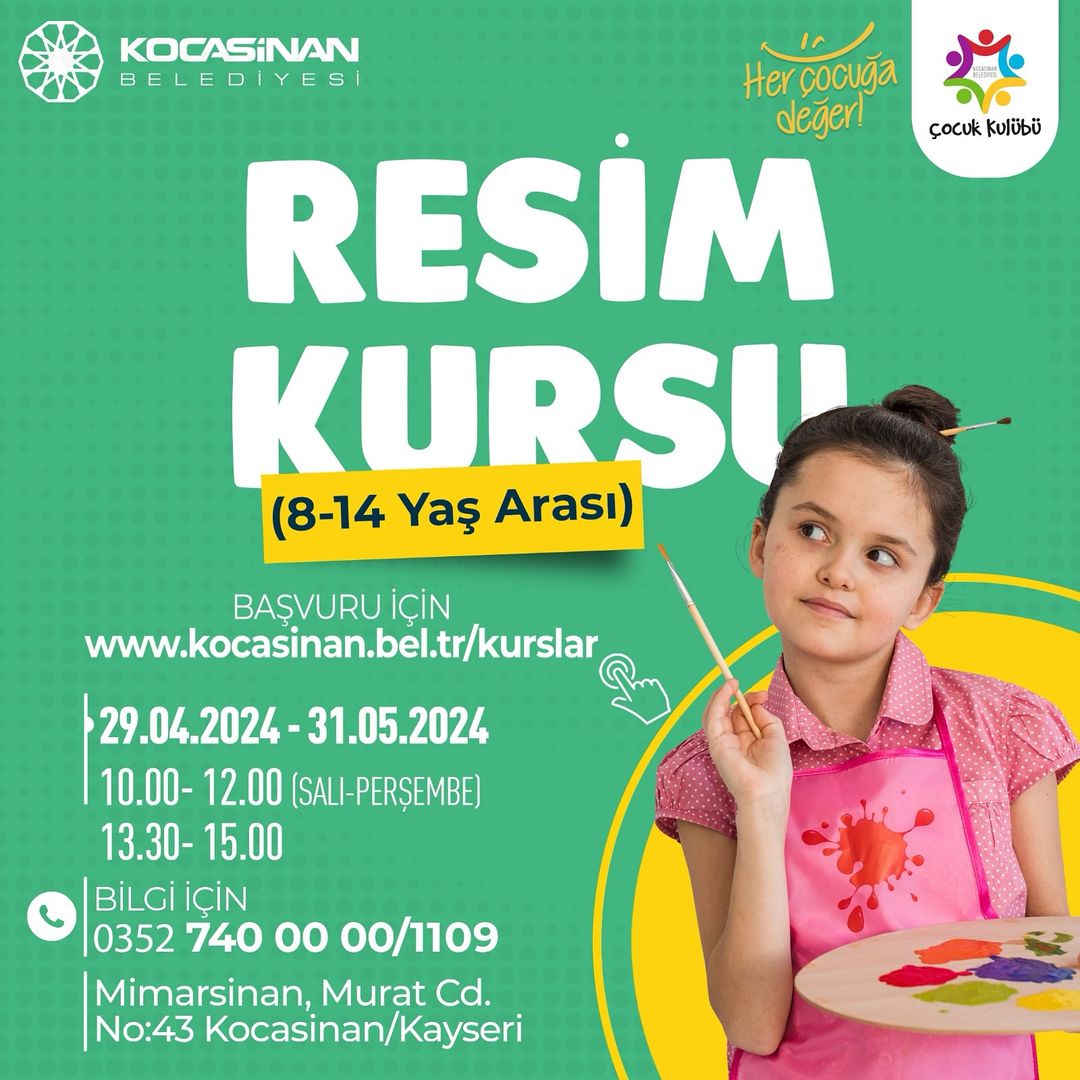 Kayseri'de Gençlere Yönelik Yeni Bir Sanat Kursu Başlıyor!