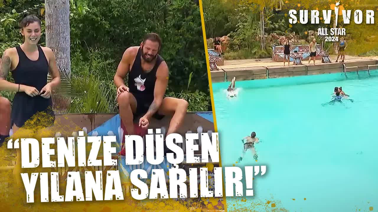 Survivor All Star 2024'te Aleyna'nın Havuz Macerası