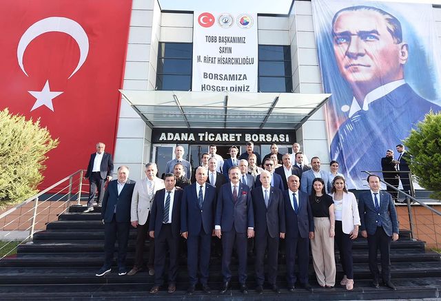 Adana Ticaret Borsası Nevşehir Ticaret ve Sanayi Odası Başkanı Arif Parmaksız'ı ağırladı