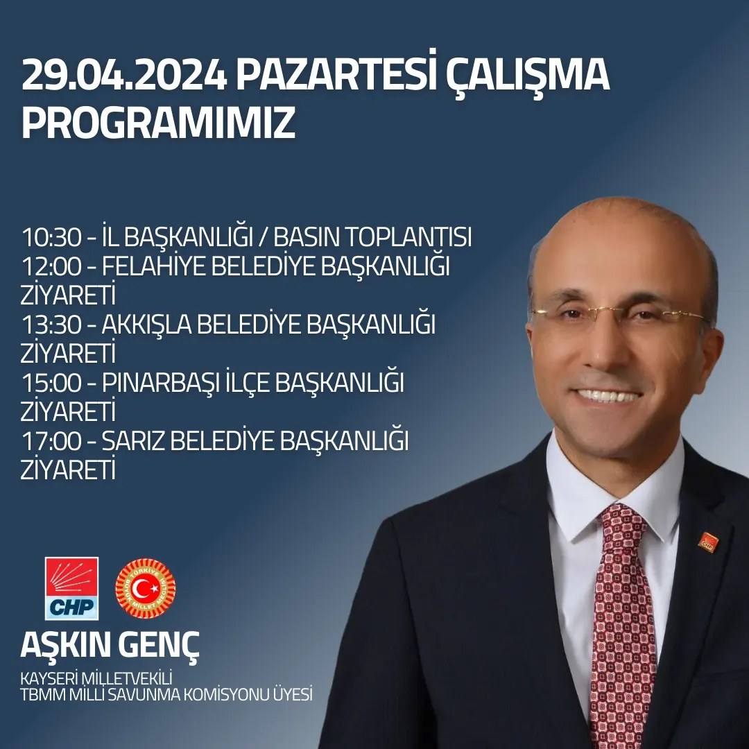 CHP Kayseri Milletvekili Aşkın Genç ve Gökan Zeybek Yerel Yönetimlerde Dirençli Kentler İçin Çalışma Programı Başlattı