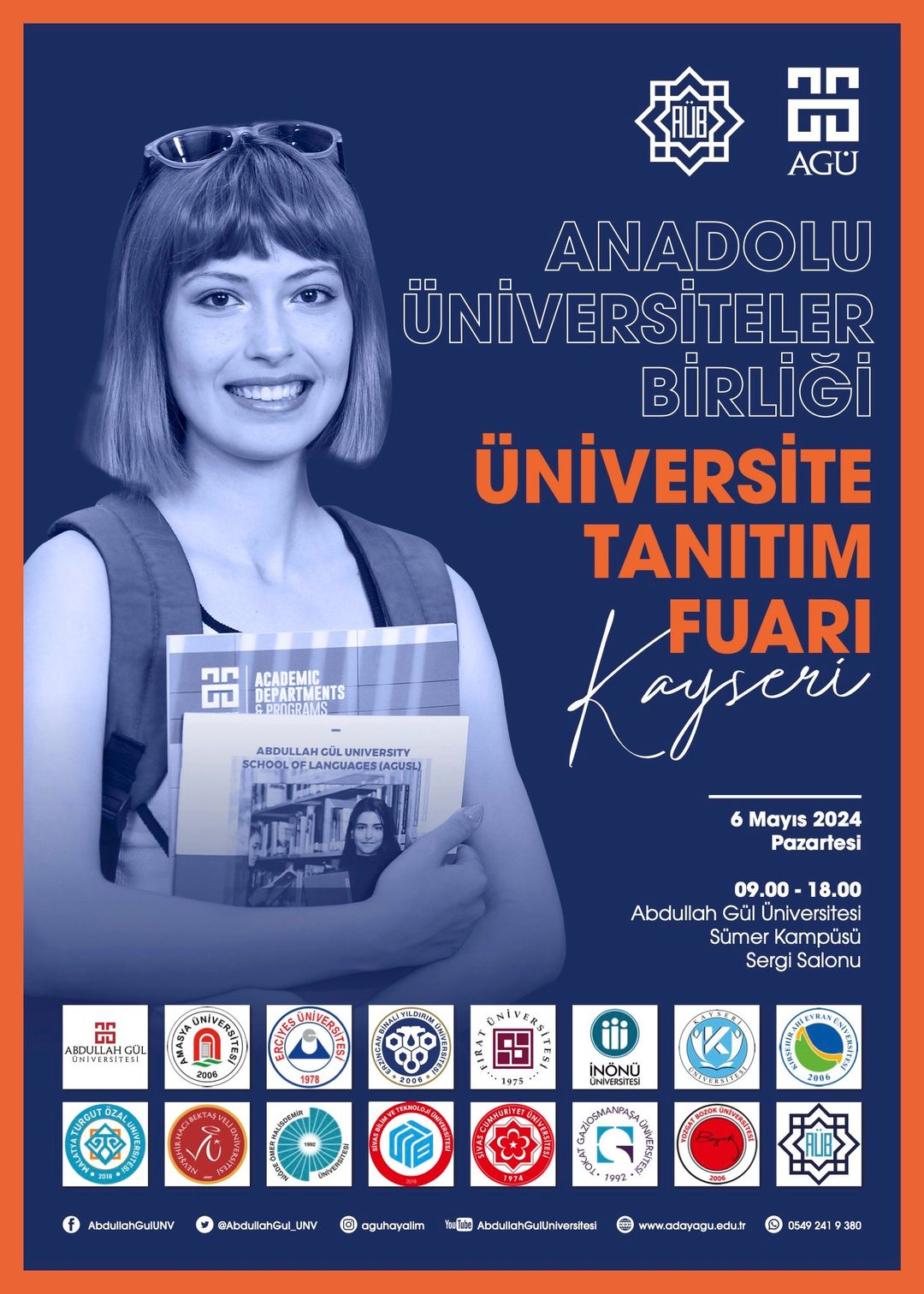 Abdullah Gül Üniversitesi, Anadolu Üniversiteler Birliği Tanıtım Fuarına Ev Sahipliği Yapacak