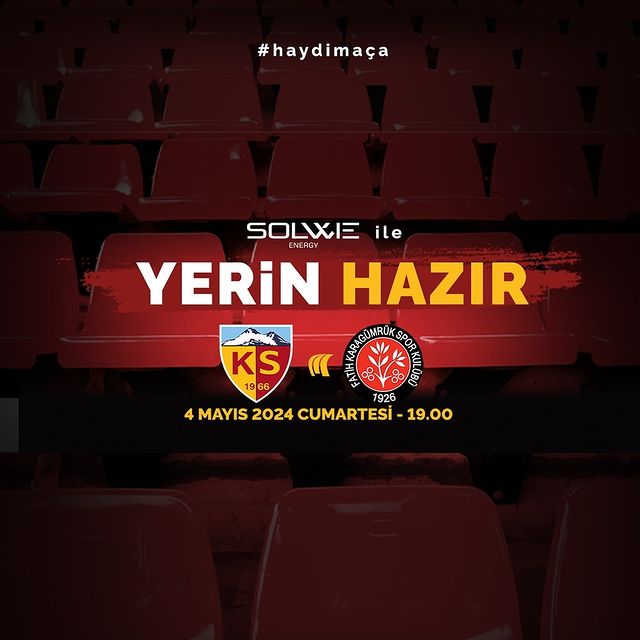Kayserispor, VavaCars Fatih Karagümrük Maçı İçin Özel Fırsat Sunuyor