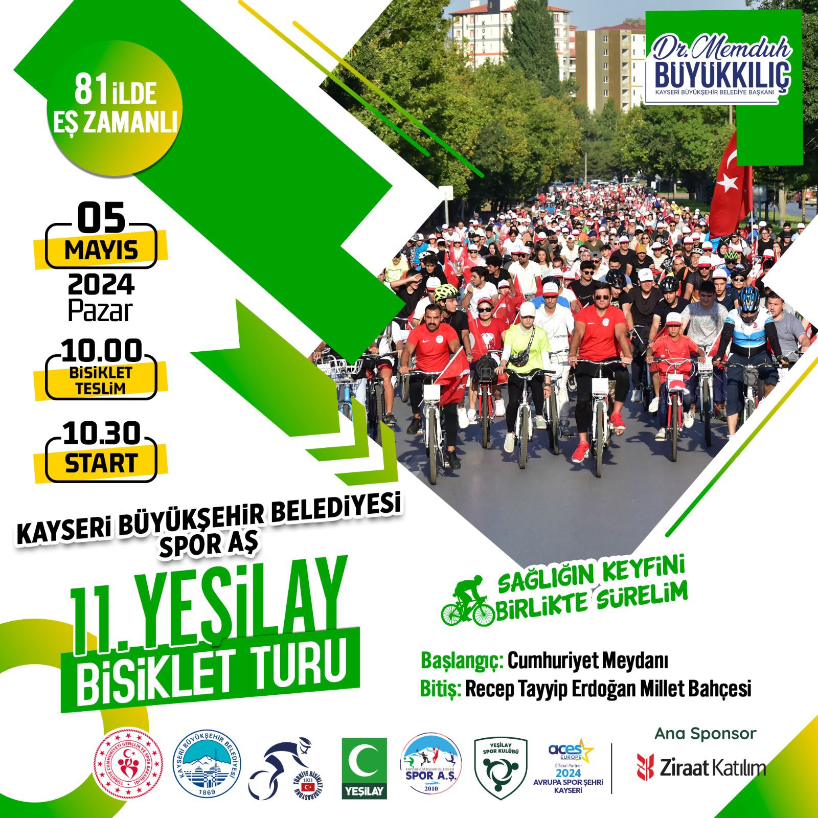 11. Yeşilay Bisiklet Turu Duyurusu