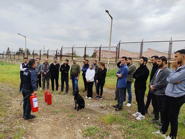 Malatya'da AFAD Lojistik Deposundaki Personellere Yangın Eğitimi Verildi