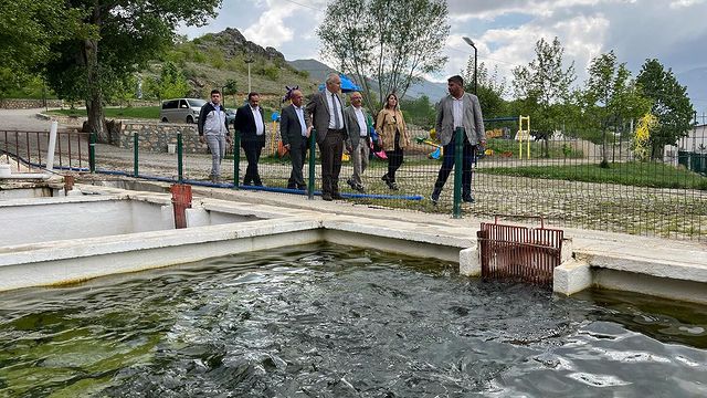 Malatya'da Bir Alabalık Tesisi Tarım İl Müdürü'ün Ziyaretine Eşlik Etti