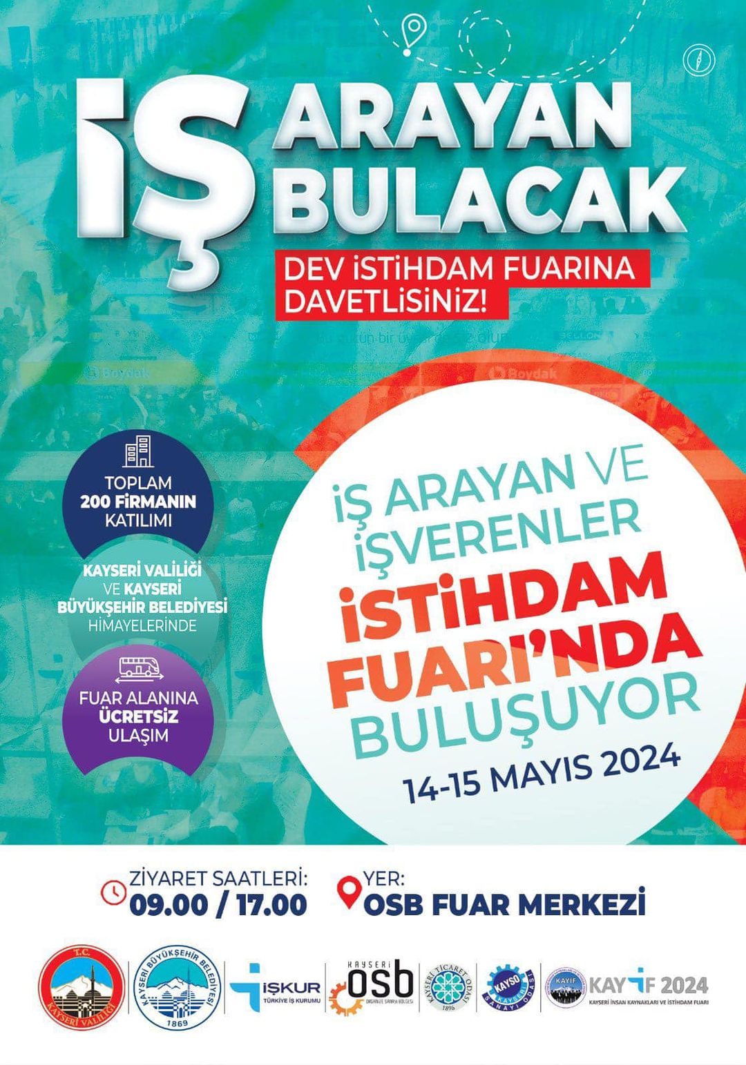 İnsan Kaynakları İstihdam Fuarı Kayseri'de Gerçekleşecek