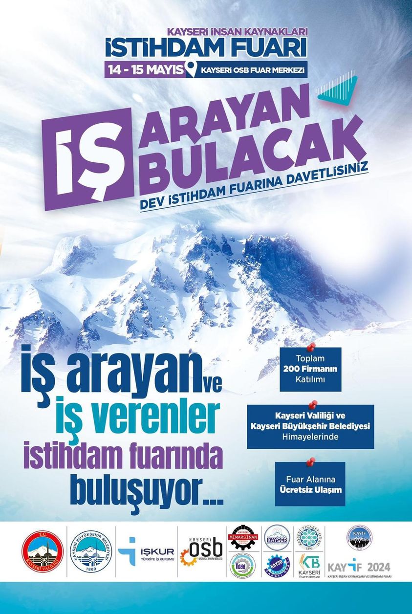 Kayseri İstihdam Fuarı İş Arayanlar İçin Büyük Fırsat Sunuyor