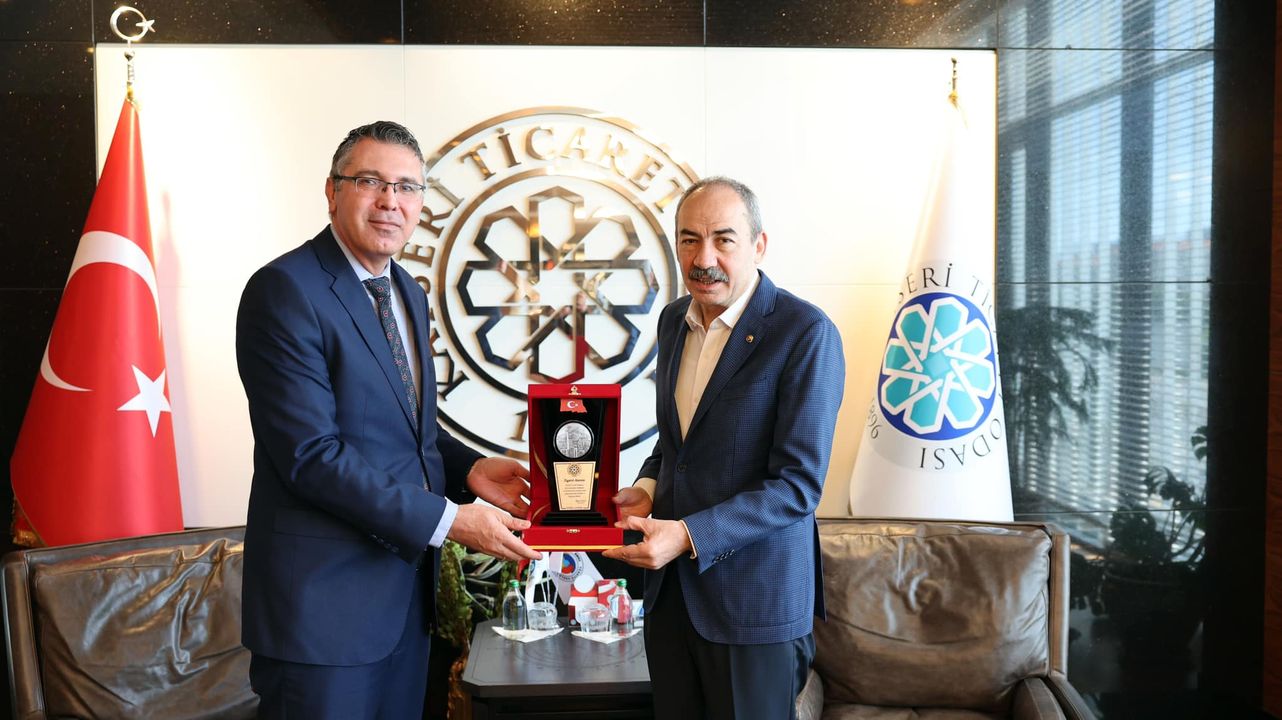 Kayseri Ticaret Odası Başkanı ve Başkan Yardımcısı Önemli İsimleri Ağırladı