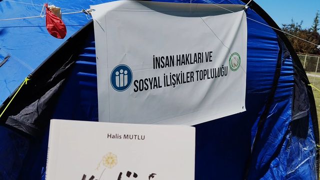 Gazze İçin Dayanışma Çadırında Halis Mutlu Söyleşi Yaptı