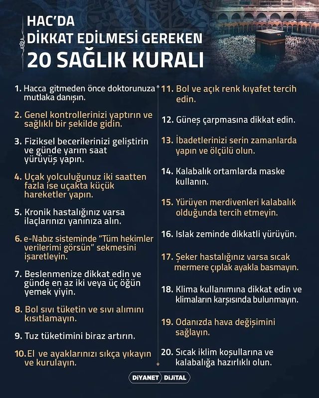 Malatya Müftülüğü, Hacca Gidecekler İçin Sağlık Kuralları Açıkladı