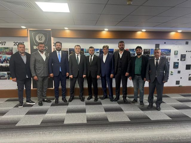 AK Parti Milletvekili Süleyman Özgün, Boğaz OSB yönetimiyle BOTAŞ Genel Müdürü Abdulvahit Fidan'ı ziyaret etti