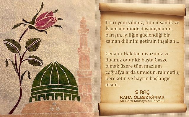 AK Parti Milletvekili İnanç Siraç Kara Ölmeztoprak'tan Hicri Yıl Mesajı: Dayanışma, Barış ve İyilik Zamanı