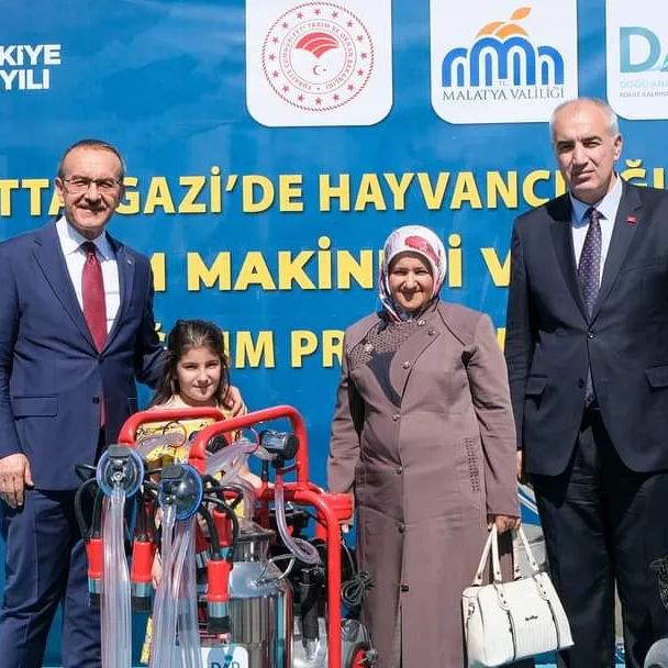 Süt Sağım Makinesi ve Süt Soğutma Tankı Dağıtım Töreni Malatya'da Gerçekleştirildi