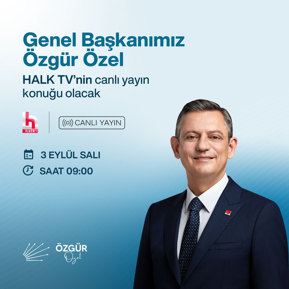 CHP Genel Başkanı Özgür Özel, Yeni Bir Sabah Programında İzleyicilerle Buluşuyor