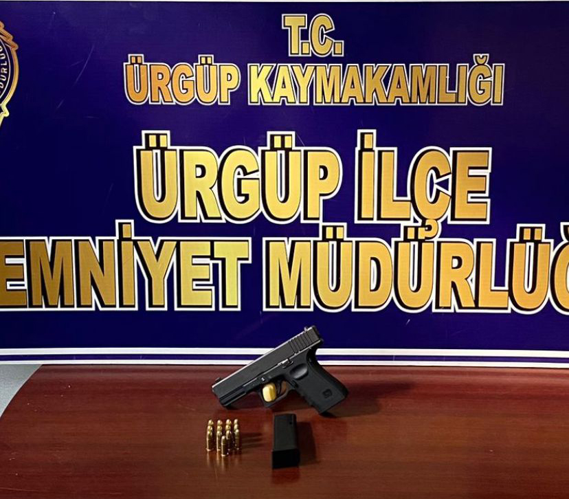 Ürgüp'te Gerçekleştirilen Güvenlik Operasyonunda Tabanca Ele Geçirildi