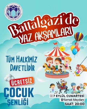 Battalgazi Yaz Akşamları Eğlenceli Etkinliklerle Devam Ediyor