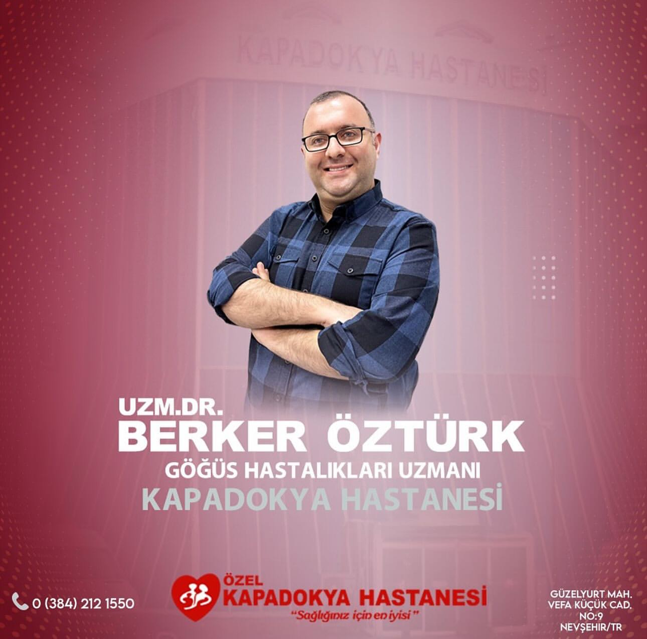 Kapadokya Hastanesi'nde Uzman Doktor Berker Öztürk Alt Solunum Yolu ve Akciğer Enfeksiyonları Tedavisi Sunmaktadır
