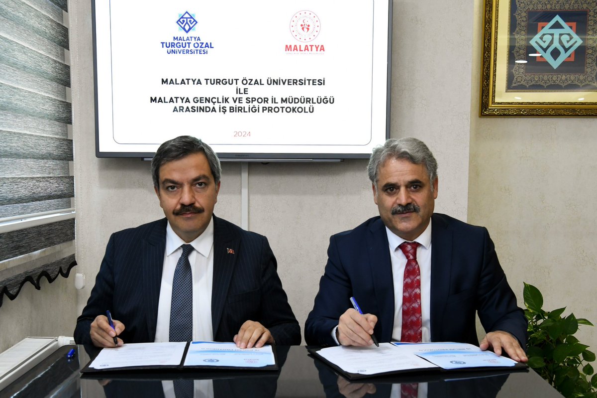 Malatya Turgut Özal Üniversitesi ve Gençlik Spor İl Müdürlüğü İş Birliği Protokolü